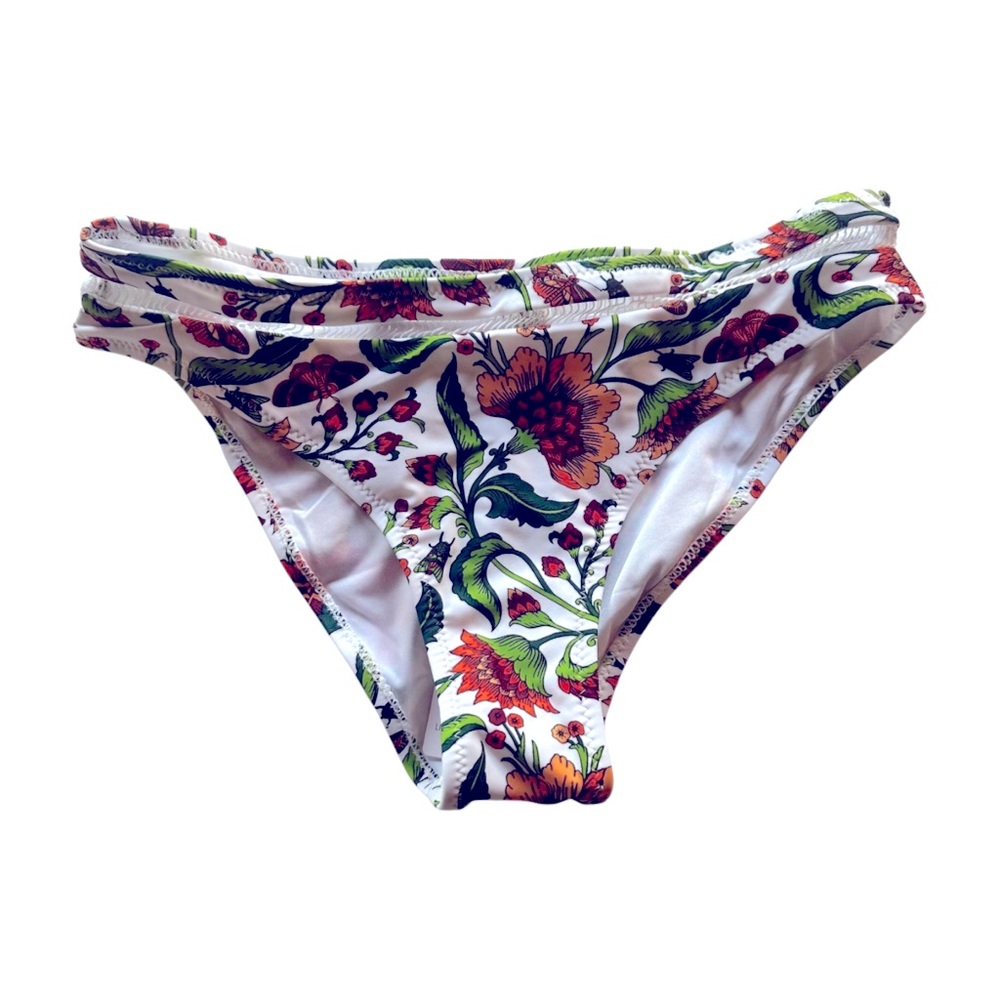 ✨NWT Cupshe Boho Vibes Floral Bikini Bottom Only Festival Swim Bottoms Size XS